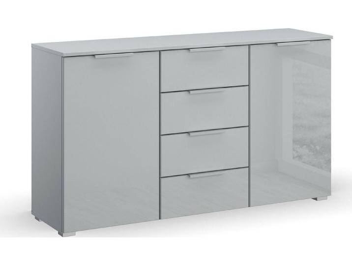 rauch Schubkastenkommode Sideboard Kommode Kombikommode KOLUNA mit Glasfront, mit 4 Schubkästen und 2 Türen sowie Metallgriffen MADE IN GERMANY, grau rauch Schubkastenkommode Sideboard Kommode Kombikommode KOLUNA mit Glasfront, mit 4 Schubkästen und 2 Türen sowie Metallgriffen MADE IN GERMANY, grau von Rauch