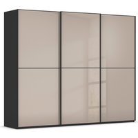 rauch Schwebetürenschrank "Kleiderschrank Schrank Garderobe Schlafzimmerschrank SCALE-DUO", edle zweigeteilte Türen Glas-Front mit 3 Zierleisten MADE IN GERMANY von Rauch