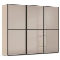 rauch Schwebetürenschrank "Kleiderschrank Schrank Garderobe Schlafzimmerschrank SCALE-DUO", edle zweigeteilte Türen Glas-Front mit 3 Zierleisten MADE IN GERMANY von Rauch