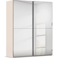 rauch Schwebetürenschrank "Kleiderschrank Schrank Garderobe Schlafzimmerschrank SCALE-DUO", edle zweigeteilte Türen Spiegelfront und 3 Zierleisten MADE IN GERMANY von Rauch