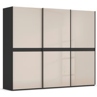 rauch Schwebetürenschrank "Kleiderschrank Schrank Garderobe Schlafzimmerschrank SCALE-LINE", edle Optik mit Bauchbinde in Korpusfarbe mit Glasfront MADE IN GERMANY von Rauch