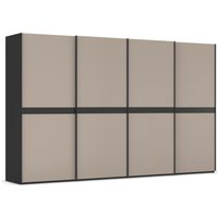 rauch Schwebetürenschrank "Kleiderschrank Schrank Garderobe Schlafzimmerschrank SCALE-LINE", edle Optik mit Bauchbinde in Korpusfarbe mit Glasfront MADE IN GERMANY von Rauch