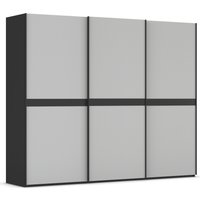 rauch Schwebetürenschrank "Kleiderschrank Schrank Garderobe Schlafzimmerschrank SCALE-LINE", edle Optik mit Bauchbinde in Korpusfarbe mit Glasfront MADE IN GERMANY von Rauch