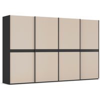 rauch Schwebetürenschrank "Kleiderschrank Schrank Garderobe Schlafzimmerschrank SCALE-LINE", edle Optik mit Bauchbinde in Korpusfarbe mit Glasfront MADE IN GERMANY von Rauch