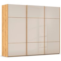 rauch Schwebetürenschrank "Kleiderschrank Schrank Garderobe Schlafzimmerschrank SCALE-TRIO", edle dreigeteilte Front mit 2 Zierleisten Glasfront MADE IN GERMANY von Rauch