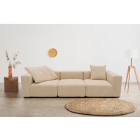 RAUM.ID Big-Sofa "Gerrid", Cord-Bezug, bestehend aus Modulen: 2 Eck- und ein Mittelelement von Raum.Id