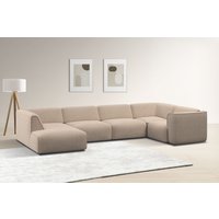 RAUM.ID Wohnlandschaft "Merid U-Form, jederzeit durch Module erweiterbar, B/T/H: 367/206/70 cm", als Modul oder separat verwendbar, für individuelle Zusammenstellung von Raum.Id