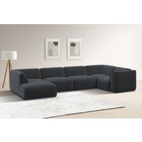 RAUM.ID Wohnlandschaft "Merid U-Form, jederzeit durch Module erweiterbar, B/T/H: 367/206/70 cm", als Modul oder separat verwendbar, für individuelle Zusammenstellung von Raum.Id