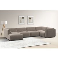 RAUM.ID Wohnlandschaft "Merid U-Form, jederzeit durch Module erweiterbar, B/T/H: 367/206/70 cm", als Modul oder separat verwendbar, für individuelle Zusammenstellung von Raum.Id