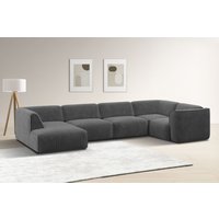 RAUM.ID Wohnlandschaft "Merid U-Form, jederzeit durch Module erweiterbar, B/T/H: 367/206/70 cm", als Modul oder separat verwendbar, für individuelle Zusammenstellung von Raum.Id