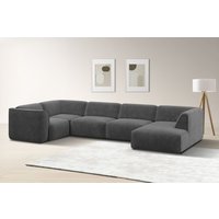 RAUM.ID Wohnlandschaft "Merid U-Form, jederzeit durch Module erweiterbar, B/T/H: 367/206/70 cm", als Modul oder separat verwendbar, für individuelle Zusammenstellung von Raum.Id
