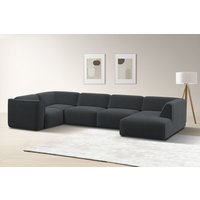 RAUM.ID Wohnlandschaft "Merid U-Form, jederzeit durch Module erweiterbar, B/T/H: 367/206/70 cm", als Modul oder separat verwendbar, für individuelle Zusammenstellung von Raum.Id