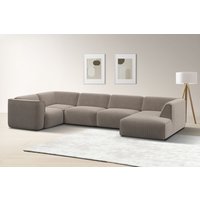 RAUM.ID Wohnlandschaft "Merid U-Form, jederzeit durch Module erweiterbar, B/T/H: 367/206/70 cm", als Modul oder separat verwendbar, für individuelle Zusammenstellung von Raum.Id