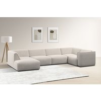 RAUM.ID Wohnlandschaft "Merid U-Form, jederzeit durch Module erweiterbar, B/T/H: 367/206/70 cm", als Modul oder separat verwendbar, für individuelle Zusammenstellung von Raum.Id