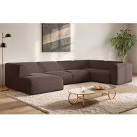 OTTO home Wohnlandschaft "Merid U-Form, jederzeit durch Module erweiterbar, B/T/H: 367/206/70 cm" als Modul oder separat verwendbar, für individuelle Zusammenstellung von Otto Home