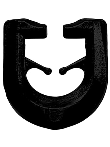 Raum² - T-Gleiter - Gardinenhaken für T-Schienen Farbe: weiß oder schwarz (100, schwarz) von Raum²