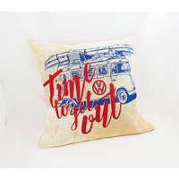 Kissen Campervan Vw Bulli Bus Retro Kissen Campervan Vw Bulli Bus Retro von RaumAusStoff