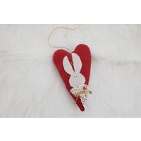 Oster Deko/Zuhause Landhaus Herz Hasen von RaumAusStoff