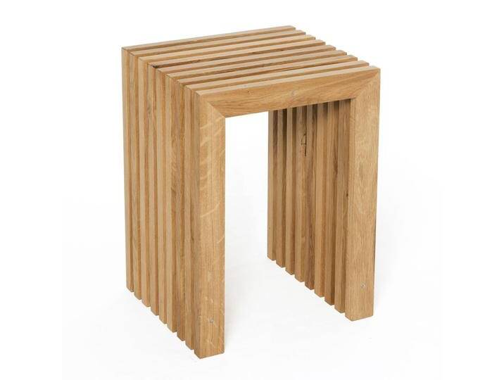 Raumgestalt Hocker Eichenlamellen Eiche hell von Raumgestalt