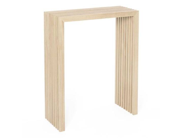 Raumgestalt Stehtisch Eichenlamellen hell 94cm hoch von Raumgestalt