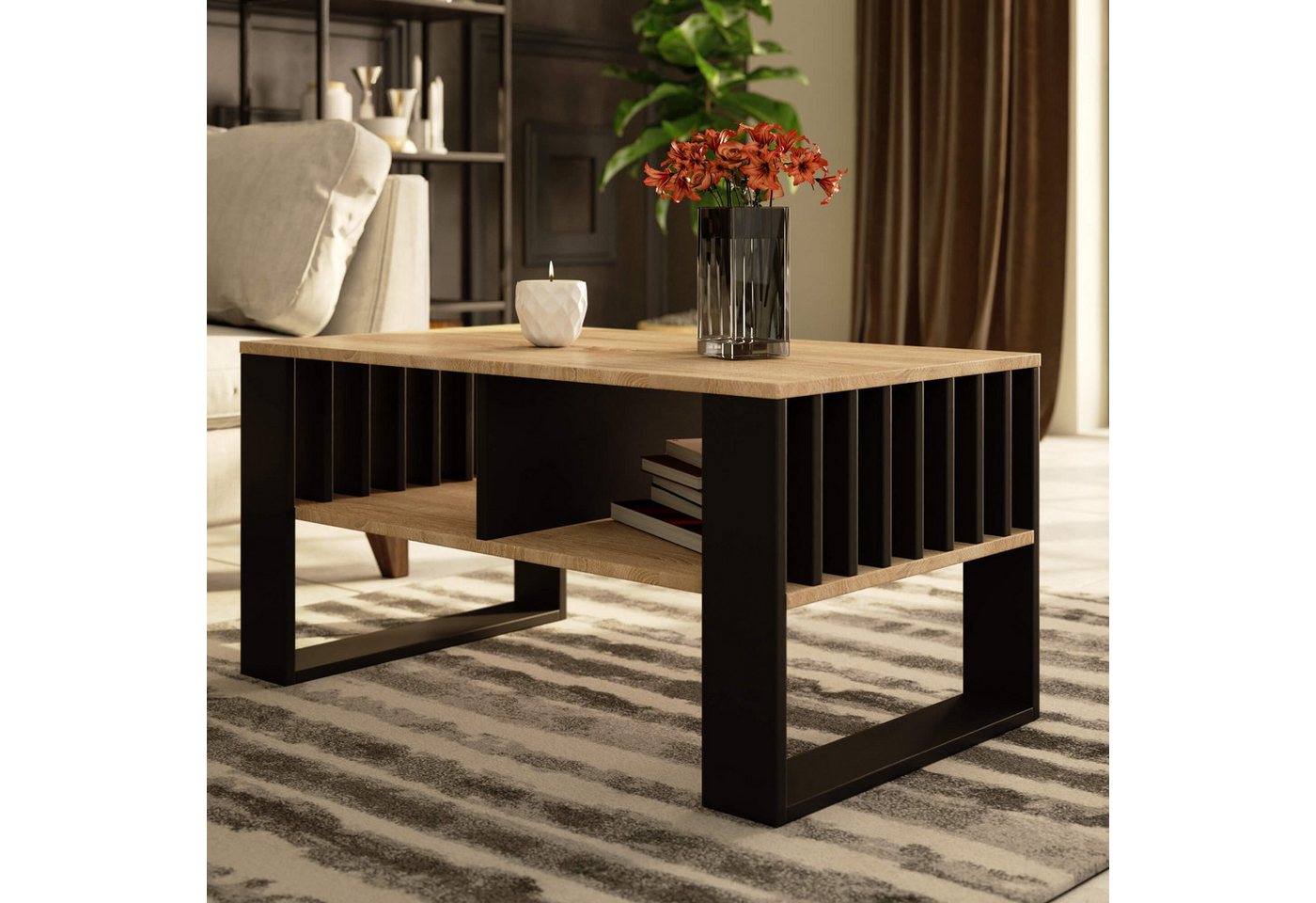 Raumhirsch Furniture Couchtisch Moderner Sofatisch (Kaffeetisch, Wohnzimmertisch 92×50x45 cm), Beistelltisch in 5 Farben Raumhirsch Furniture Couchtisch Moderner Sofatisch (Kaffeetisch, Wohnzimmertisch 92×50x45 cm), Beistelltisch in 5 Farben von Raumhirsch Furniture