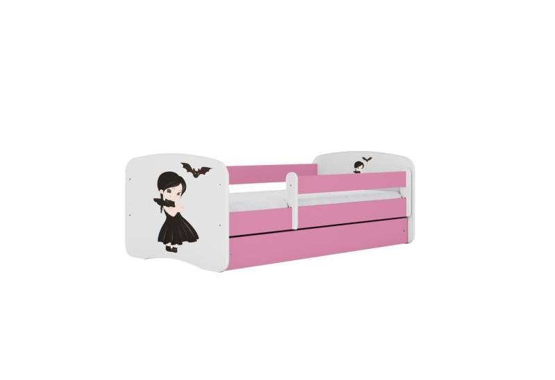 Raumhirsch Furniture Kinderbett 70x140, 80x160, 80x180 cm - Komplettset mit Matratze & Schublade (Bett für Mädchen, Einzelbett Kinder 2–12, mit Rausfallschutz & Lattenrost), verschiedene Farben & Designs von Raumhirsch Furniture