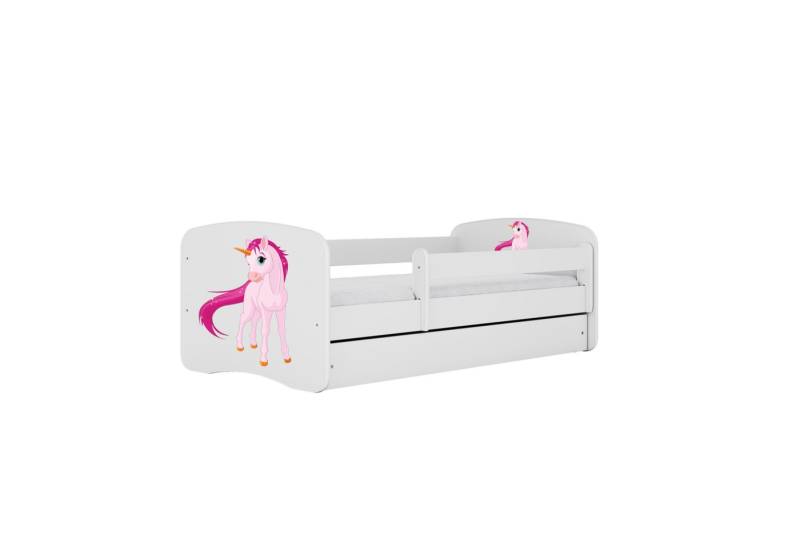 Raumhirsch Furniture Kinderbett 70x140, 80x160, 80x180 cm - Komplettset mit Matratze & Schublade (Bett für Mädchen, Einzelbett Kinder 2–12, mit Rausfallschutz & Lattenrost), verschiedene Farben & Designs von Raumhirsch Furniture