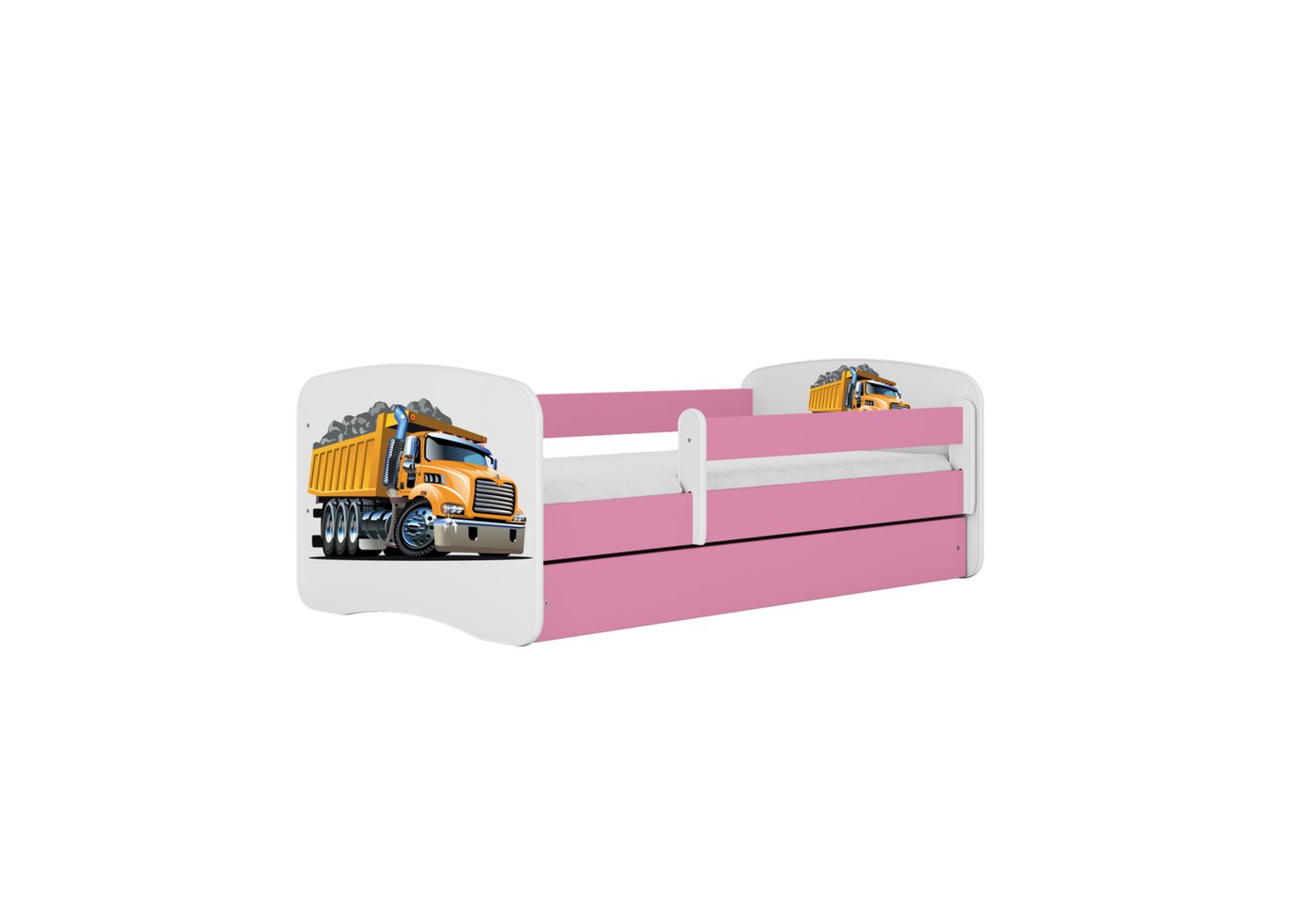 Raumhirsch Furniture Kinderbett 70x140, 80x160, 80x180 cm - Komplettset mit Matratze & Schublade (Bett für Jungs, Einzelbett für Kinder 2–12 Jahre mit Rausfallschutz), verschiedene Farben & Designs von Raumhirsch Furniture