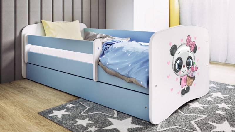 Raumhirsch Furniture Kinderbett 70x140, 80x160, 80x180 cm - Komplettset mit Schublade (Bett für Mädchen, Einzelbett Kinder 2–12, mit Rausfallschutz & Lattenrost), verschiedene Farben & Designs von Raumhirsch Furniture