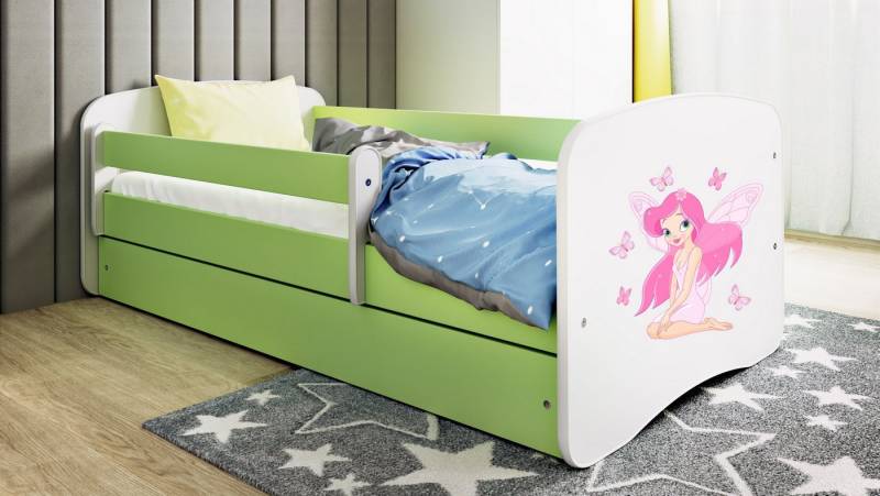 Raumhirsch Furniture Kinderbett 70x140, 80x160, 80x180 cm - Komplettset mit Schublade (Bett für Mädchen, Einzelbett Kinder 2–12, mit Rausfallschutz & Lattenrost), verschiedene Farben & Designs von Raumhirsch Furniture