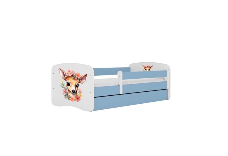 Raumhirsch Furniture Kinderbett 70x140, 80x160, 80x180 cm - Komplettset mit Schublade (Bett für Mädchen, Einzelbett Kinder 2–12, mit Rausfallschutz & Lattenrost), verschiedene Farben & Designs von Raumhirsch Furniture
