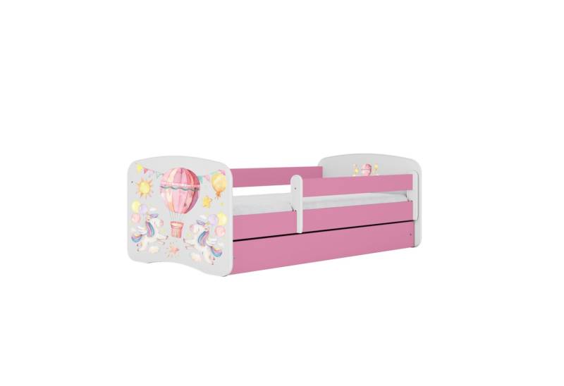 Raumhirsch Furniture Kinderbett 70x140, 80x160, 80x180 cm - Komplettset mit Schublade (Bett für Mädchen, Einzelbett Kinder 2–12, mit Rausfallschutz & Lattenrost), verschiedene Farben & Designs von Raumhirsch Furniture