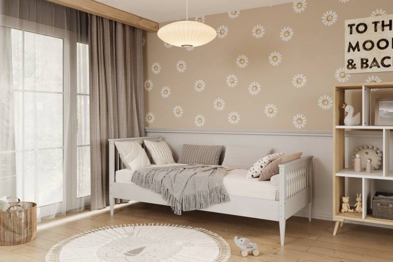 Raumhirsch Furniture Kinderbett 80x160, 80x180, 90x180, 80x200, 90x200 cm - Komplettset (mit Matratze, Einzelbett für Kinder von 2 - 18 Jahren), verschiedene Farben & Designs von Raumhirsch Furniture