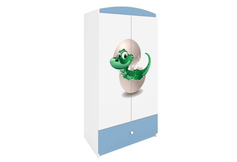 Raumhirsch Furniture Kinderkleiderschrank Babydreams Drehtürenschrank Kleiderschrank Kleiner Dino Blau von Raumhirsch Furniture