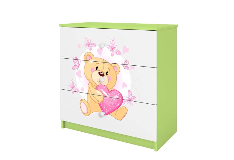 Raumhirsch Furniture Kinderregal Kinderkommode mit Motiven für Mädchen, Spielzeugregal mit Schubladen - Kinderzimmermöbel, stabile Konstruktion, kindgerecht, verschiedene Farben & Designs von Raumhirsch Furniture