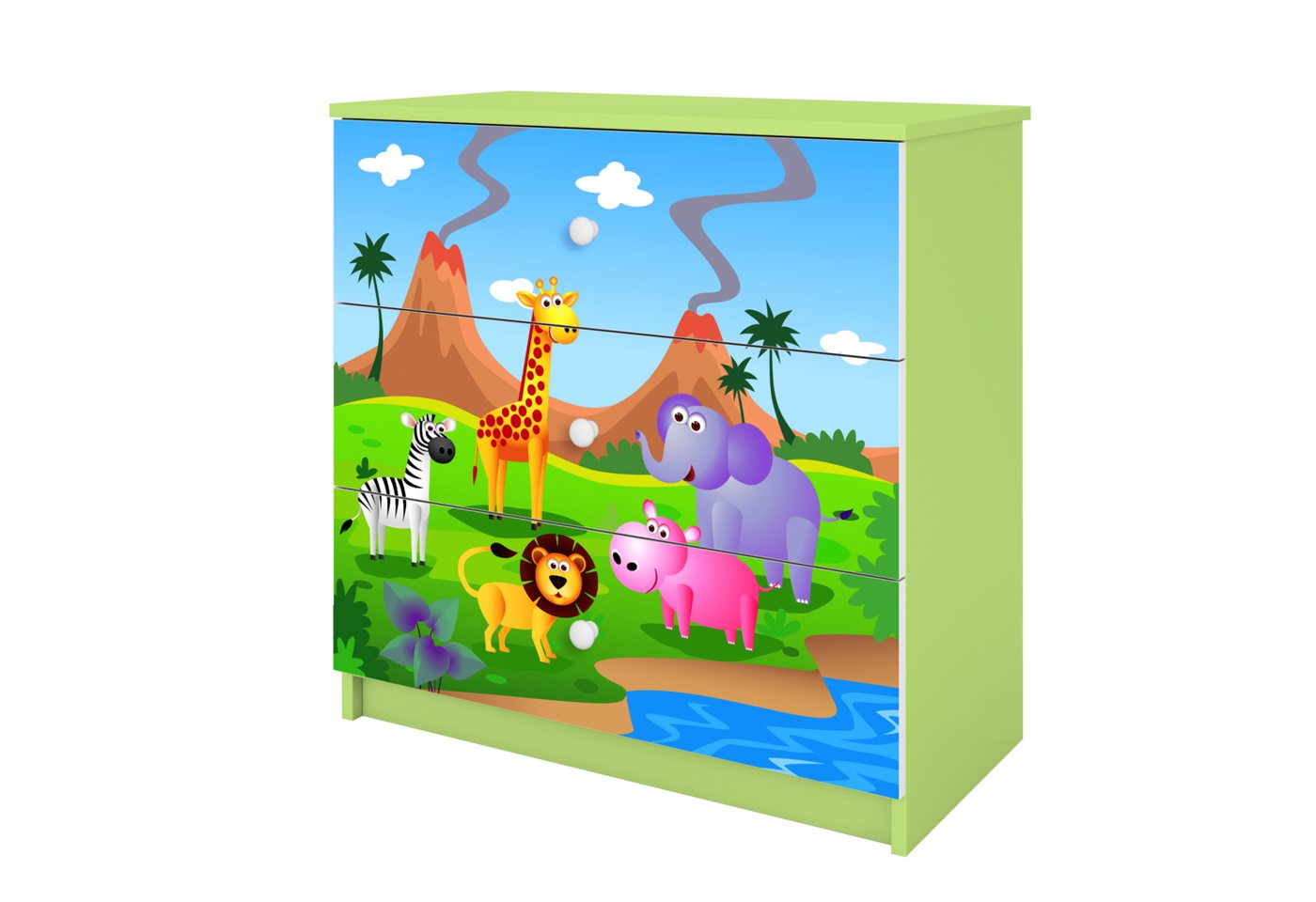 Raumhirsch Furniture Kinderregal Kinderkommode mit Motiv, Spielzeugregal mit Schubladen - Kinderzimmermöbel, stabile Konstruktion, kindgerecht, verschiedene Farben & Designs Raumhirsch Furniture Kinderregal Kinderkommode mit Motiv, Spielzeugregal mit Schubladen - Kinderzimmermöbel, stabile Konstruktion, kindgerecht, verschiedene Farben & Designs von Raumhirsch Furniture