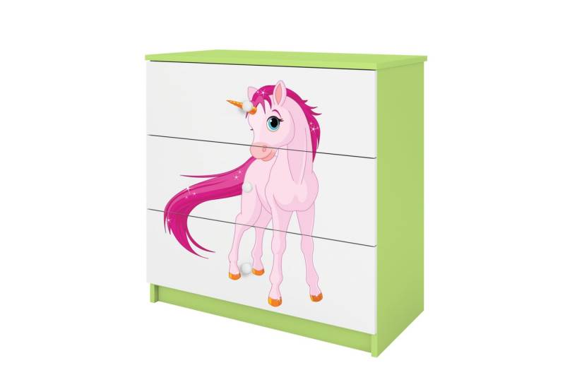 Raumhirsch Furniture Kommode Kinderkommode mit Schubladen Einhorn in der Farbe Grün Babydreams Raumhirsch Furniture Kommode Kinderkommode mit Schubladen Einhorn in der Farbe Grün Babydreams von Raumhirsch Furniture