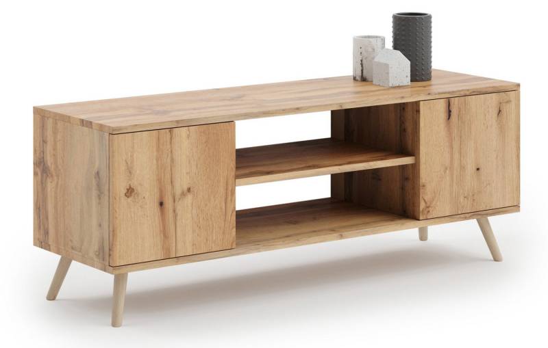 Raumhirsch Furniture Lowboard Focus, Stehendes Fernsehregal für das Wohnzimmer (Fernsehkommode, TV Schrank, TV Board stehend), Elegant & Funktional von Raumhirsch Furniture