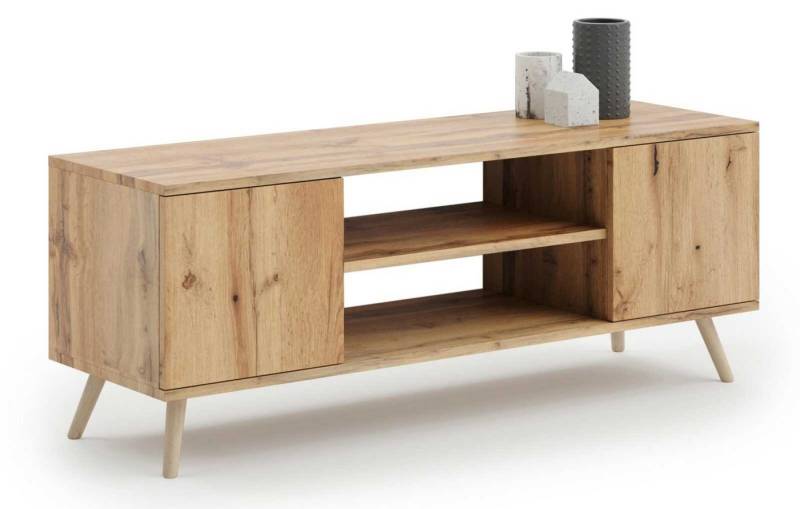 Raumhirsch Furniture Lowboard Focus, Stehendes Fernsehregal für das Wohnzimmer (Fernsehkommode, TV Schrank, TV Board stehend), Elegant & Funktional von Raumhirsch Furniture