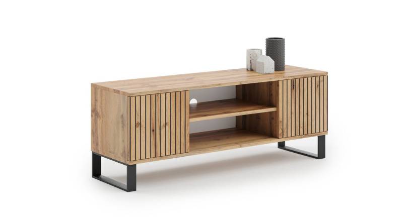 Raumhirsch Furniture Lowboard Focus, Stehendes Fernsehregal für das Wohnzimmer (Fernsehkommode, TV Schrank, TV Board stehend), Elegant & Funktional von Raumhirsch Furniture