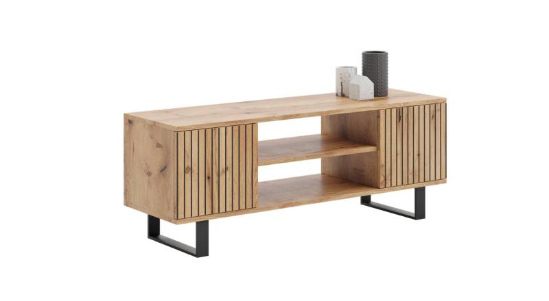 Raumhirsch Furniture Lowboard Focus, Stehendes Fernsehregal für das Wohnzimmer (Fernsehkommode, TV Schrank, TV Board stehend), Elegant & Funktional von Raumhirsch Furniture