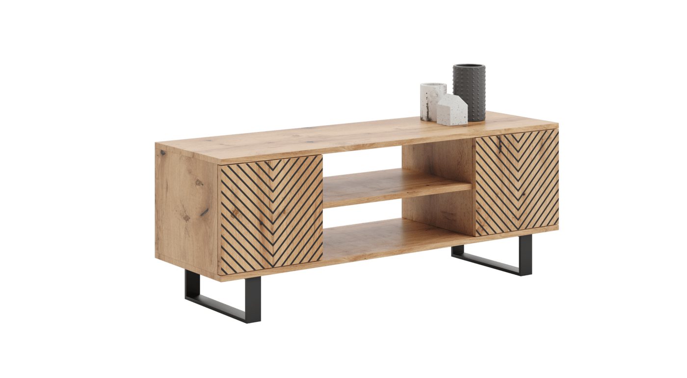 Raumhirsch Furniture Lowboard Focus, Stehendes Fernsehregal für das Wohnzimmer von Raumhirsch Furniture