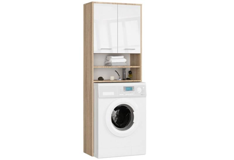 Raumhirsch Furniture Waschmaschinenumbauschrank mit zwei Türen, 64 × 30 × 190 cm von Raumhirsch Furniture