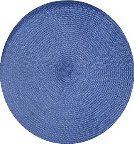 Tischset Platzset blau rund geflochten von Raumtraum-Dekoshop
