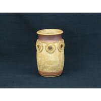 Einzigartiges Design Handgefertigte Studio Keramik Vase Floral Arranging Sukkulenten Oder Luft Pflanzentopf von RavenHouseVintage99
