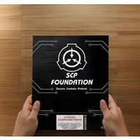 Scp Secure Contain Protect Geheim Classified Cosplay Deko Dokument Ordner Präsentationsmappe Mappe Uv-Druck von RavenLaboratories