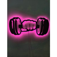 Hantel Led Zeichen, Gym Neon Schild, Gym Wand Beleuchtung Kunst, Home Decor, Art Chart Dekor von RavendesignArt