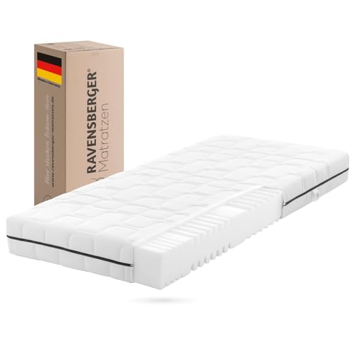 RAVENSBERGER Comfortmatratze Ravo-PUR - Härtegrad H4, hart - 100 x 220 cm, Höhe 19 cm - ergonomische 7-Zonen Matratze mit RAVOTEX Funktions-Bezug, allergikerfreundlich RAVENSBERGER Comfortmatratze Ravo-PUR - Härtegrad H4, hart - 100 x 220 cm, Höhe 19 cm - ergonomische 7-Zonen Matratze mit RAVOTEX Funktions-Bezug, allergikerfreundlich von Ravensberger Matratzen