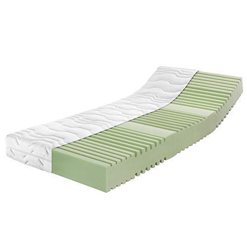 RAVENSBERGER Kaltschaummatratze Ortho-PUR | 140 x 200 cm | Höhe 18 cm | Härtegrad H2 | 7-Zonen | waschbarer Baumwoll-Doppeltuch-Bezug | Oeko-TEX® Standard 100 Zertifiziert | Made in Germany von Ravensberger Matratzen