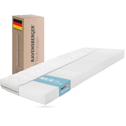 RAVENSBERGER Kinder- und Jugendmatratze Softwelle - Härtegrad H1/H2, weich - 80 x 200 cm, Höhe 16 cm - 7-Zonen Kaltschaummatratze mit RAVOTEX Funktionsbezug, allergikerfreundlich von Ravensberger Matratzen